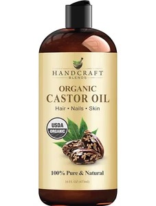 16oz Organic Castor Oil - 100% Pure Natural Premium Grade Oil for Hair and Body - Picture 1 of 8