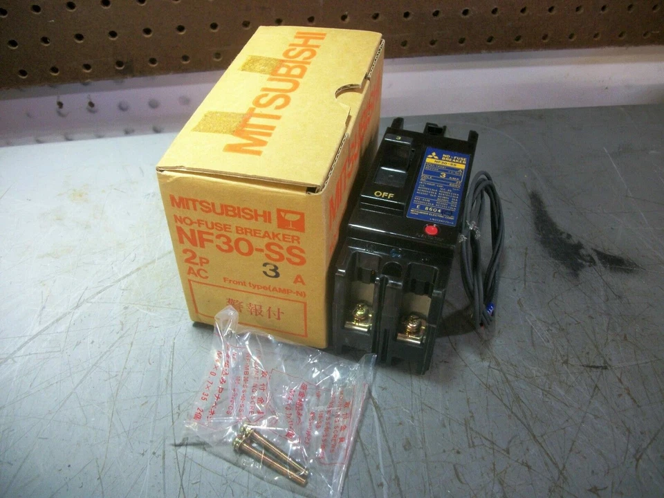 MITSUBISHI Electric Nf30-ss 20a No Fuse Breaker 3 Pole 600v