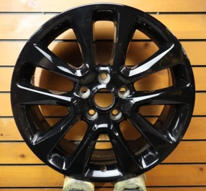 20" JEEP GRAND CHEROKEE WHEEL RIM FACTORY OEM 9157 9168 2017-2021 GLOSS BLACK - Picture 1 of 9