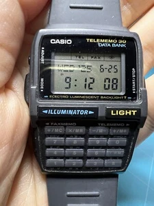 VTG Casio Calculator Telememo DBC - 30 Databank 30 Working - Picture 1 of 12