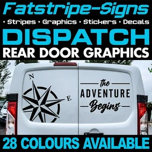 to fit CITROEN DISPATCH ADVENTURE BEGINS COMPASS STICKERS GRAPHICS CAMPER VAN - Picture 1 of 2