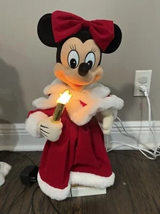 *READ* VTG 1995 Telco DISNEY Christmas  Motionettes MINNIE MOUSE - Picture 1 of 3