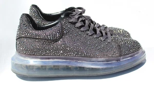 DKNY Sneaker 10,5, 11 Schuhe Kristalle Strass Plateau Schwarz Glitzer ANGEBOT Neu - Bild 1 von 9