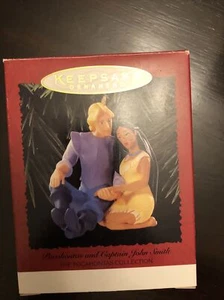 Disney Pocahontas & Captain John Smith - HALLMARK Ornament Christmas 1995 - Picture 1 of 3