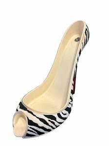 Wild Eye Designs Tacón Alto Stiletto Estampado Cebra Portabotellas de Vino Decoración - Imagen 1 de 9