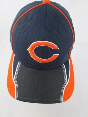 NFL Chicago Bears Navy Blue Orange Black Stretch Fit Hat - L/XL - Image 1 of 4