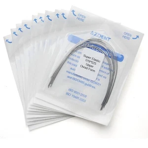 10 Packs Orthodontic Niti Super Rectangular Arch Wires 19x25 Upper AZDENT Dental - Picture 1 of 6