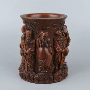 Chinese Exquisite Handmade Boxwood Brush pot - Picture 1 of 6
