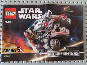 LEGO 75193 Star Wars Millennium Falcon Microfighter completo + istruzioni + personaggio - Foto 1 di 6
