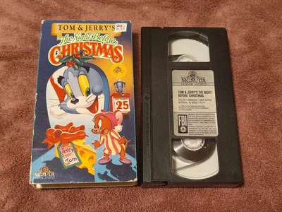 Tom & Jerry VHS Tape The Night Before Christmas Children's Cartoon 1991 Movie - Image 1 of 4