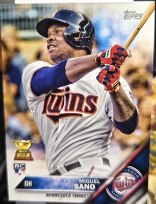 2016 Topps RC Mini Baseball Card Miguel Sano (Twins) #78 (NM) Free Rtns - Image 1 of 2