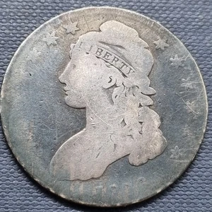 Medio dólar busto tapado 1836 50c circulado #93703 - Imagen 1 de 2