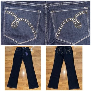 Pantalones de mezclilla para mujer NYDJ Not Your Daughters talla 6 Marilyn pierna recta lavado oscuro nuevos con etiquetas - Imagen 1 de 24