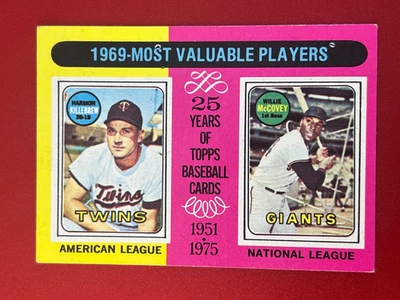 1975 Topps - Most Valuable Players Harmon Killebrew, Willie McCovey #207 - Image 1 of 4