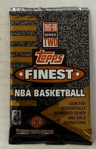 Topps Finest Series Two 97-98 NBA Basketball Cards ~ 6 Card Pack ~ SEALED - Picture 1 of 3