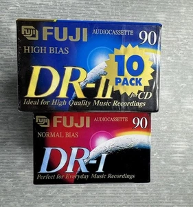 FUJI High Bias DR-II TYPE 2 for CD 90 min Cassette Tape 10 PACK & DR-I LOT NEW - Bild 1 von 7