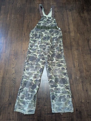 Vintage Carhartt 90's Camo Bib Overalls Men's 36x34 Hunting Made In USA BU103 - Image 1 of 4