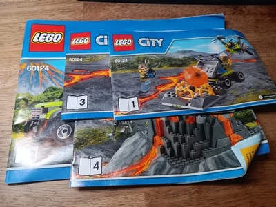 LEGO Instruction Manual Only 60124 Volcano Exploration Base No Bricks - Image 1 of 4