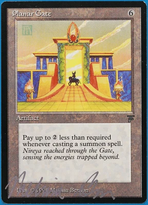 Planar Gate Legends NM Artifact Rare SIGNED MAGIC MTG CARD (ID# 504963) ABUGames - Image 1 of 2