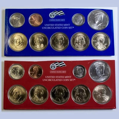2007 Uncirculated Phil & Den Coin Set U.S Mint Wrapped OGP- Minus State Quarters - Image 1 of 2
