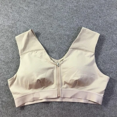 Tommie Copper Sports Bra Womens 3XL Zip Front Activewear Shoulder Support Gym - Image 1 of 4