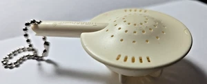 Tupperware Schlüsselanhänger Doppelsieb weiß verkauft wie ist kleiner Chip - Bild 1 von 3
