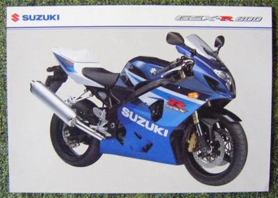 SUZUKI GSX R600 MOTORCYCLE Sales Specification Leaflet March 2005 #MB05GSXR600 - Image 1 of 2