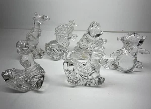 Prinzessinnenhaus klare Kristall Tierwippen 6 Stück 24% Blei Deutschland (LESEN) - Bild 1 von 12