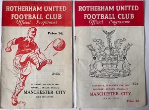 Rotherham United v Manchester City 1963/64 & 1964/65 - Picture 1 of 3