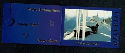 U5722  SWITZERLAND 2002 Stampbooklet with Christmas stamp used - Image 1 of 3