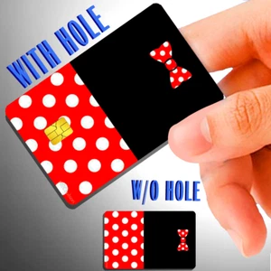 Mickey & Minnie Mouse Credit Debit Card Sticker Skin Decal HOLOGRAPHIC - Picture 1 of 1