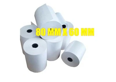 MAJESTIC Thermal Paper EPOS System Printer Receipt Till Rolls 80 x 60 80mm x 60mm BPA&BPS