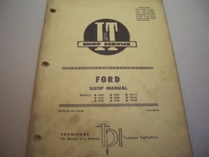 IT Shop Manual Ford Models 8000 9000 TW-10 to TW-30  (1981)  FO-39 J14 - Picture 1 of 5