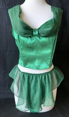 Tanga corsé vintage Victoria’s Secret ETIQUETA CORONA DORADA/ETIQUETA DORADA 2 PIEZAS RARO Foto 1 de 4