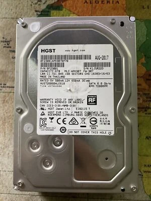 Hitachi HUS726060ALE610 PN 0F23001 HGST 7K6000 6TB 7200RPM SATA III FOR PARTS! - Image 1 of 2