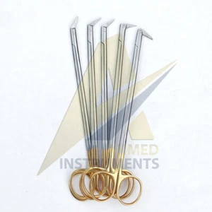 TC Potts Smith Vascular Scissor Angled 25°45° 60° 90° 125° 19cm Steel Instrument - Picture 1 of 2