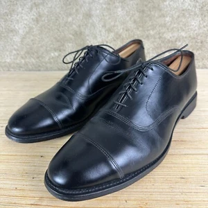 Allen Edmonds Park avenue Mens Leather shoes 8.5 E Cap Toe Oxfords Black trees - Picture 1 of 16