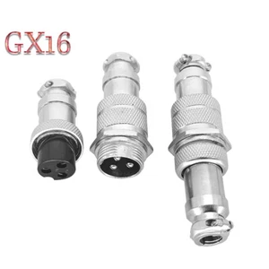 16mm GX16 2-10 Pin Aviation Plug Male Female Matel Inline Cable Socket Connector - Picture 1 of 6