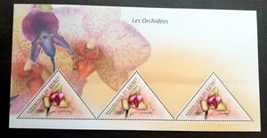 *FREE SHIP Guinea Orchid Flowers 2011 Flora Plant (ms MNH *odd shape *unusual - Picture 1 of 5