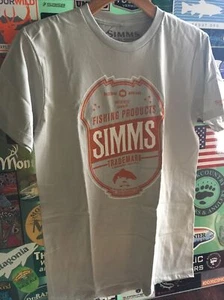 Camiseta Simms Fishing Products Trademark Bozeman Montana mediana (funciona pequeña) - Imagen 1 de 4
