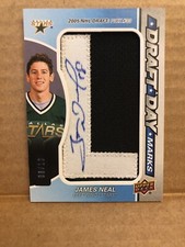 2018-19 SP GAME USED SPGU VETERANS DRAFT DAY MARKS AUTO JAMES NEAL /10 STARS SP