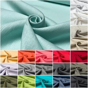 100% Leinen Stoffe Mittelschwerer Leinenstoff Meterware Leinwand Bekleidung Deko - Afbeelding 1 van 100