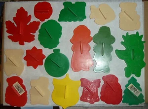 18 cortadores de galletas de plástico vintage - surtidos - Imagen 1 de 2