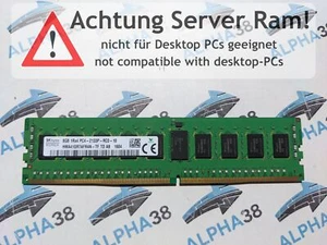 SK Hynix 8 GB DDR4-2133 PC4-17000P-R HMA41GR7AFR4N-TF 1Rx4 1,2 V RAM server - Foto 1 di 1