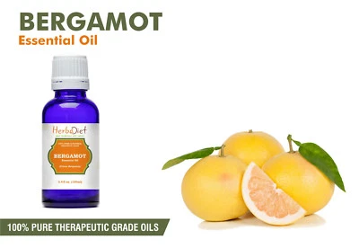 Natural Bergamot Essential Oil 100% Pure & Natural - Therapeutic Grade Oil - Image 1 of 3