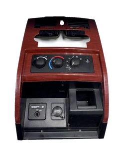 05 06 07 Dodge Dakota Dash Bezel Radio Climate Control Trim Panel w/Vents Wood - Picture 1 of 12