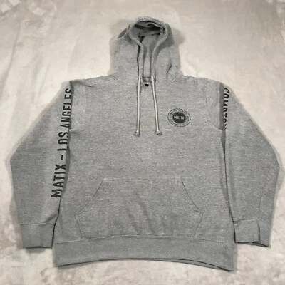Matix Hoodie Mens Size Large Heather Gray Compton Surf Club Los Angeles Graphic - Image 1 of 4