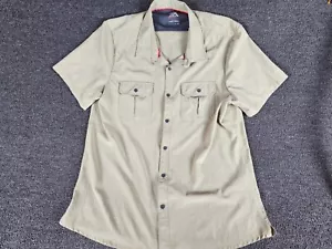 ZEROXPOSUR MEN'S TAN BUTTON VENTED OUTDOORS HIKING TRAVEL SERIES SHIRT XL. - Picture 1 of 7