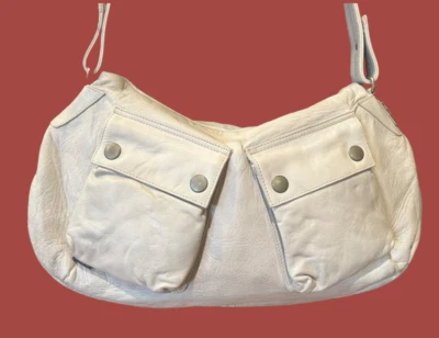 Auténtico Bolso de Hombro Belstaff Antiguo Ice Ariel Cuero Nuevo con Etiquetas Foto 1 de 3