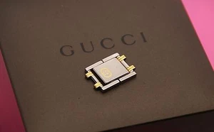 Gucci Replacement Clasp - 9000 M - Vintage (flat) - 2 - Tone -  G - Picture 1 of 2